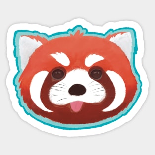 Cheeky Red Panda Sticker